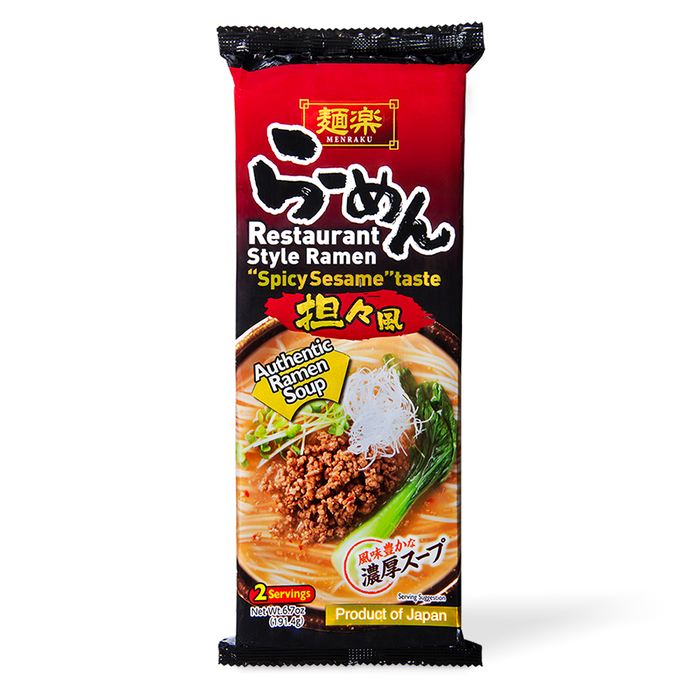 Hikari Miso - Menraku Ramen Soupe Saveur Sésame Épicé 2x95,7g