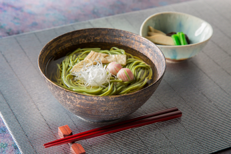 Ogawa seimen - Soba à la saveur de thé vert 3x160g