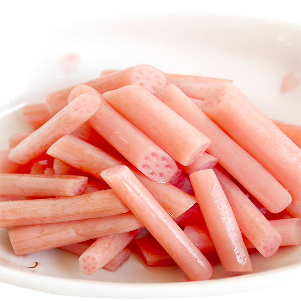 Hotaka Kanko Shokuhin - Jeunes pousses de lotus au vinaigre de prune 150g