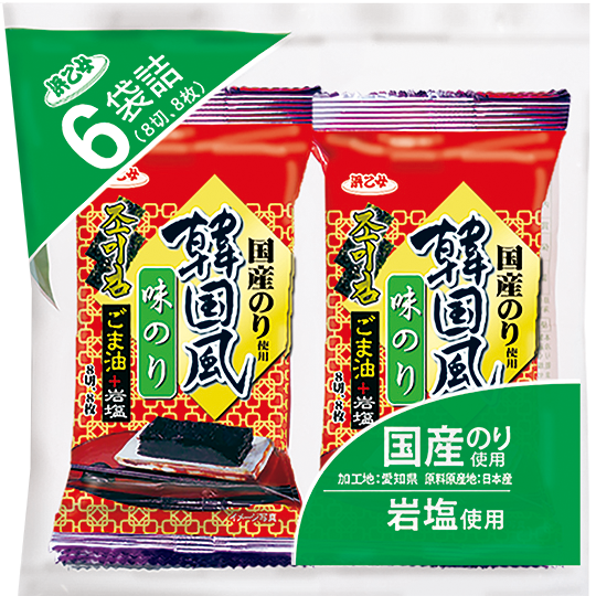 Hamaotome - Nori assaisonné à la coréenne 6 pièces 30 g