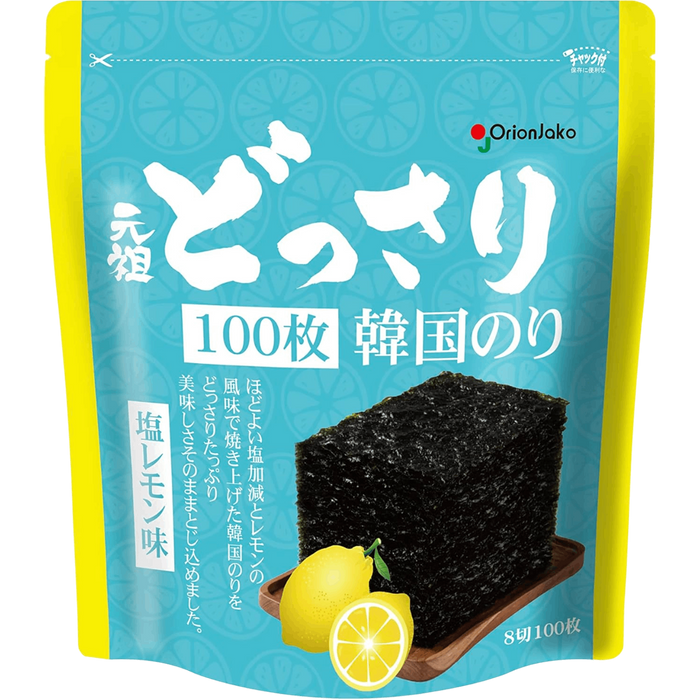 Orion Jako - Algues coréennes Citron salé 100 feuilles (8 découpes) 65g