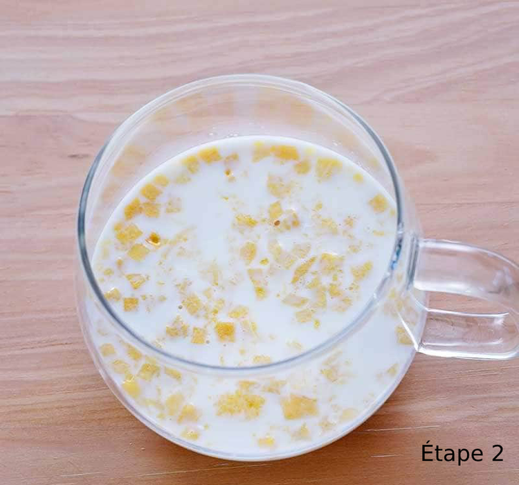 Azusac Foods - Préparation dessert avec morceaux de pêches 2x8g