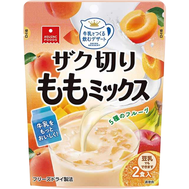 Azusac Foods - Préparation dessert avec morceaux de pêches 2x8g