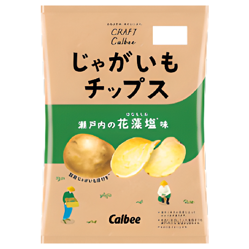 Calbee - Chips au sel hanamo de Seto 65g