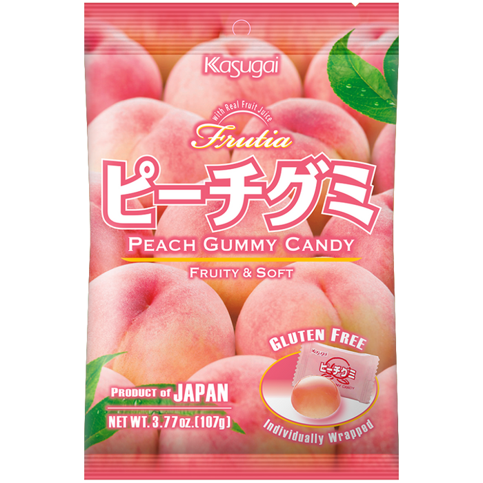 Kasugai - Bonbon gélifié au parfum de pêche 107g