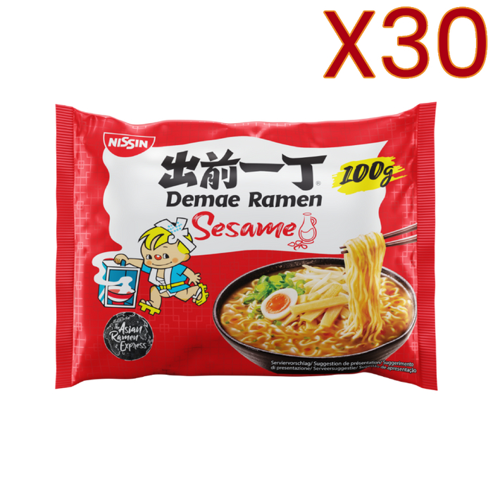 Nissin - Nouilles Ramen Demae Sésame 100G/500ml X30 BUNDLE