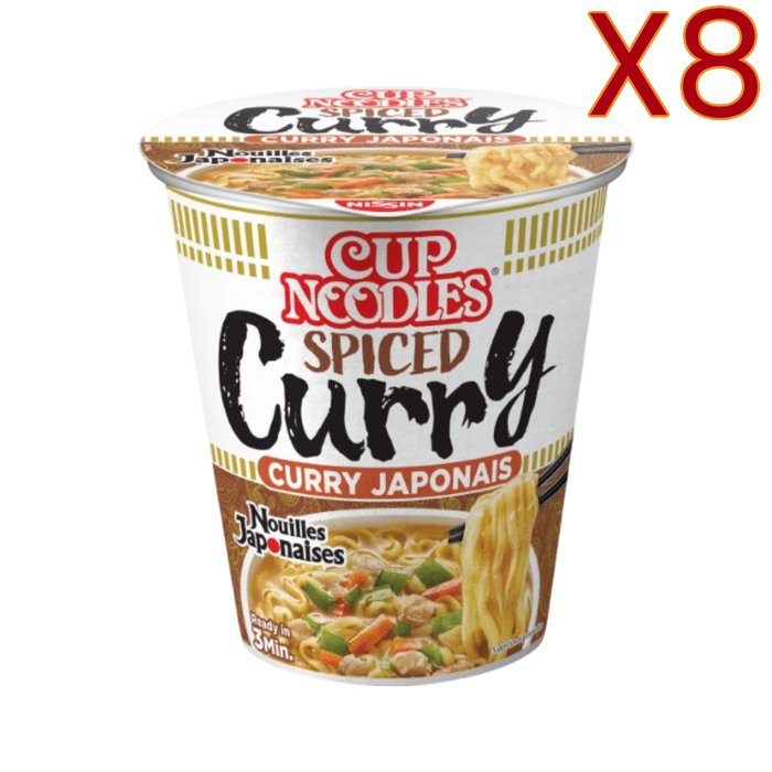 Nissin - Nouilles Ramen au curry 67g X8 BUNDLE