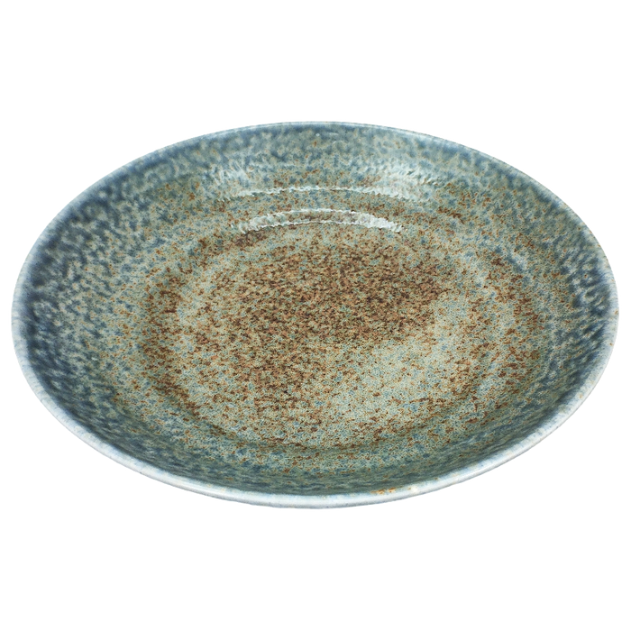 Porcelain dish Gradient rust green 22.7 x 5.2 cm