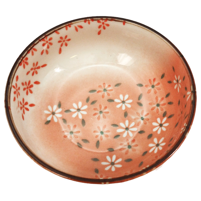 Small porcelain bowl Pink flower 10.7 x 4.5 cm