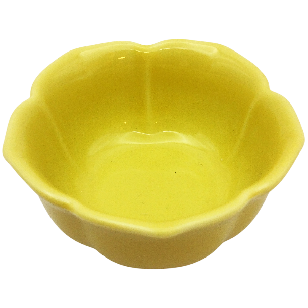 Petit bol Fleur Kikyō jaune 6.4x3.3cm