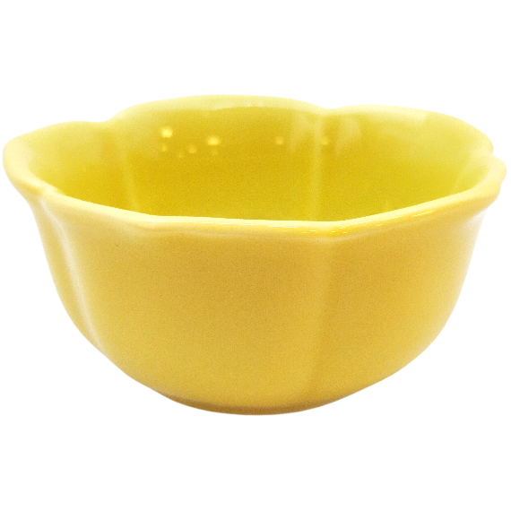 Petit bol Fleur Kikyō jaune 6.4x3.3cm