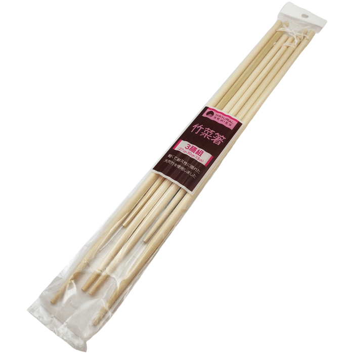 Set of bamboo chopsticks with cord (27, 30, 33 cm)