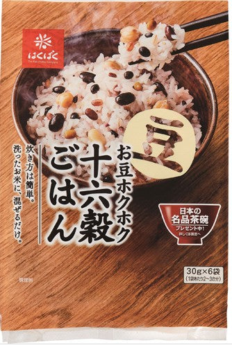Hakubaku - mélange de céréales et haricots pour la cuisson du riz 6x30g