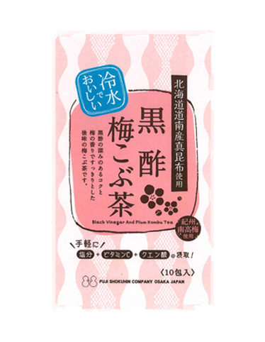 Fuji Shokuhin - Thé au vinaigre noir et kombu aux prunes 10x2g